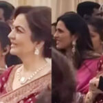 Nita Ambani looks regal in maroon saree