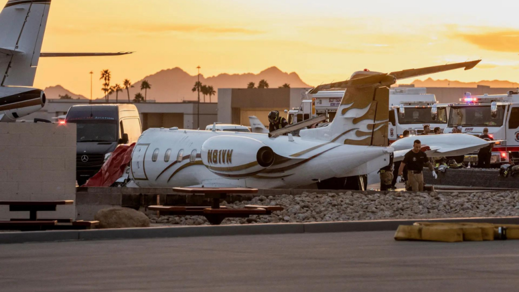 Vince Neil's plane rams into parked jet at Arizona's Scottsdale Airport