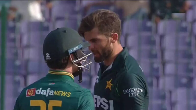 Drama in Karachi! Afridi, Breetzke engage in on-field spat