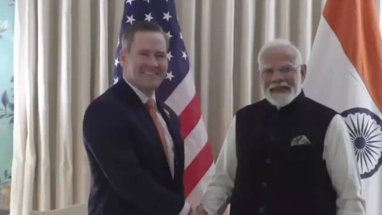 PM Modi meets US national security advisor Michael Waltz