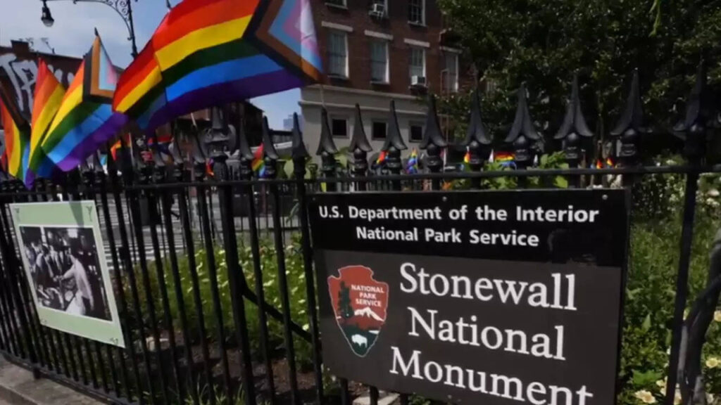 Protests at New York's Stonewall National Monument after 'LGBTQ' becomes 'LGB' on federal website