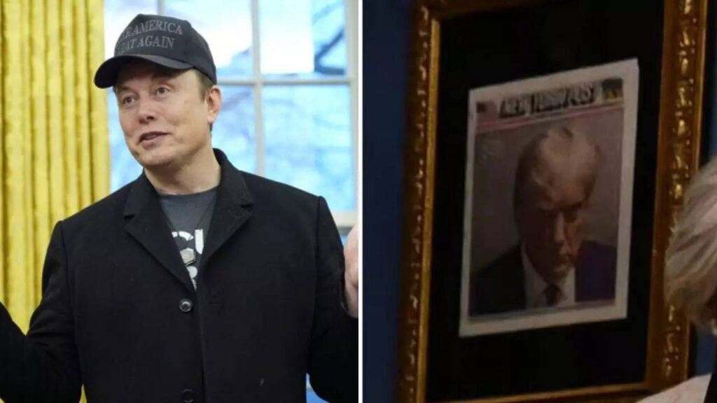 Elon Musk reacts to Donald Trump hanging his own mugshot in White House: 'Based'