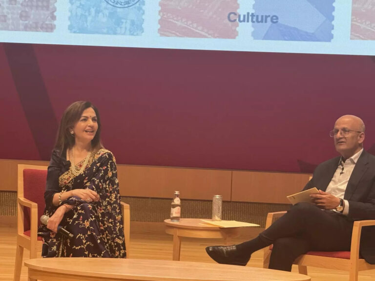 Nita Ambani radiates elegance in black saree at Harvard