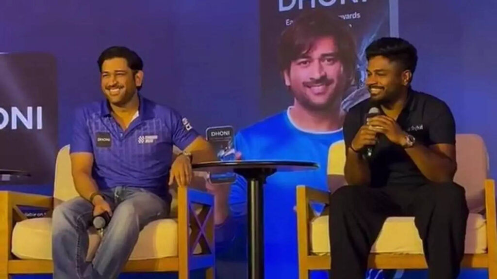 'Thoda aur bhaiya' - Samson's cute reaction to Dhoni's IPL career