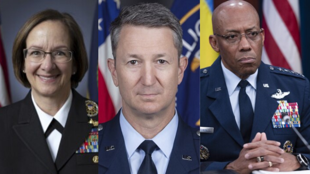 Top military officials Lisa Franchetti, James Slife, and CQ Brown dismissed under Donald Trump's administration