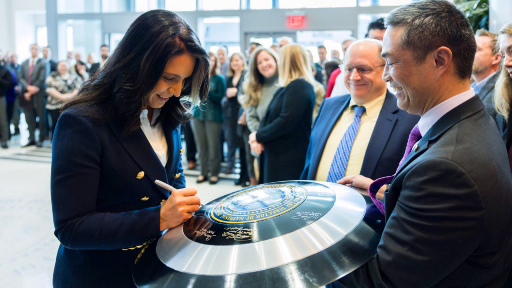 Tulsi Gabbard welcomed with Captain America shield at DNI office, social media reacts