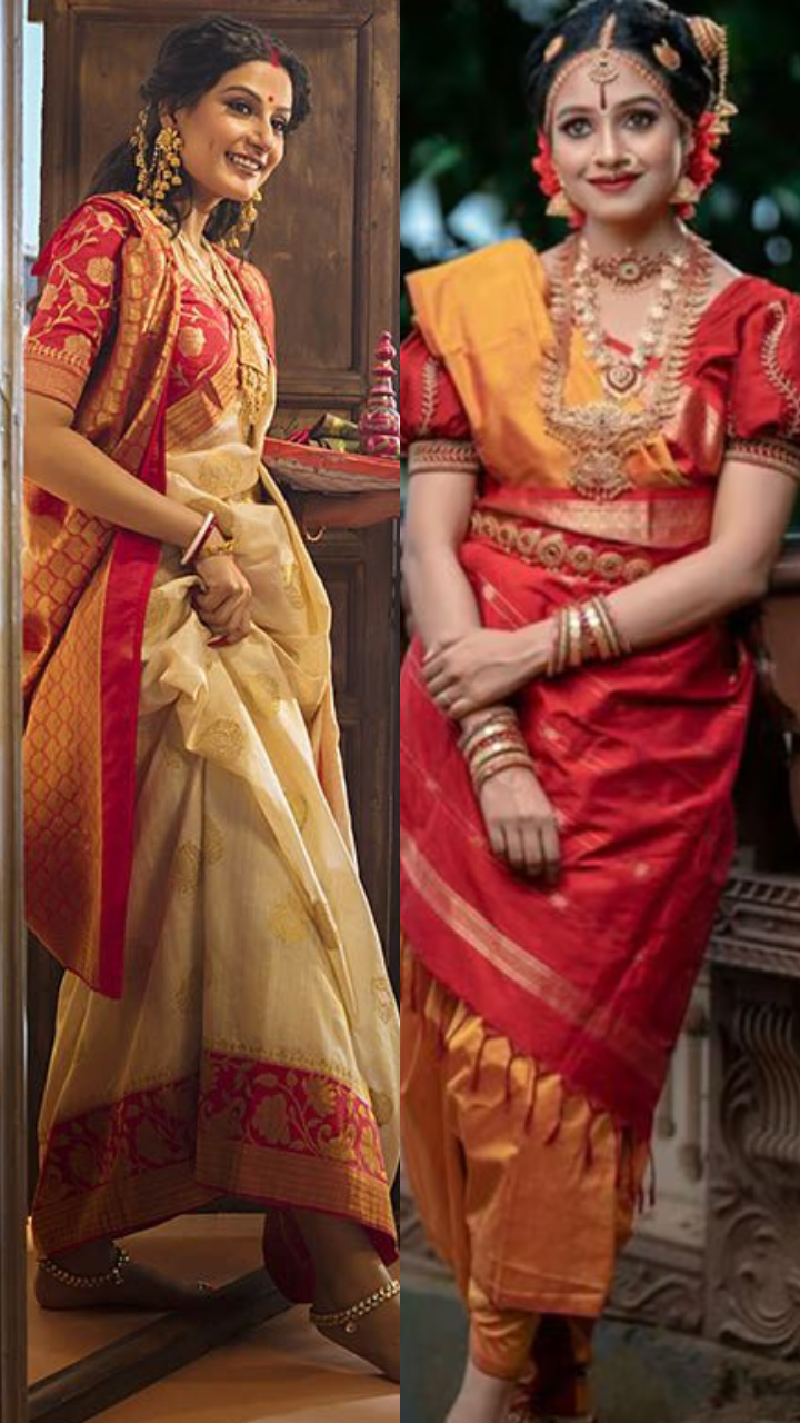 Traditional saree draping styles from across India