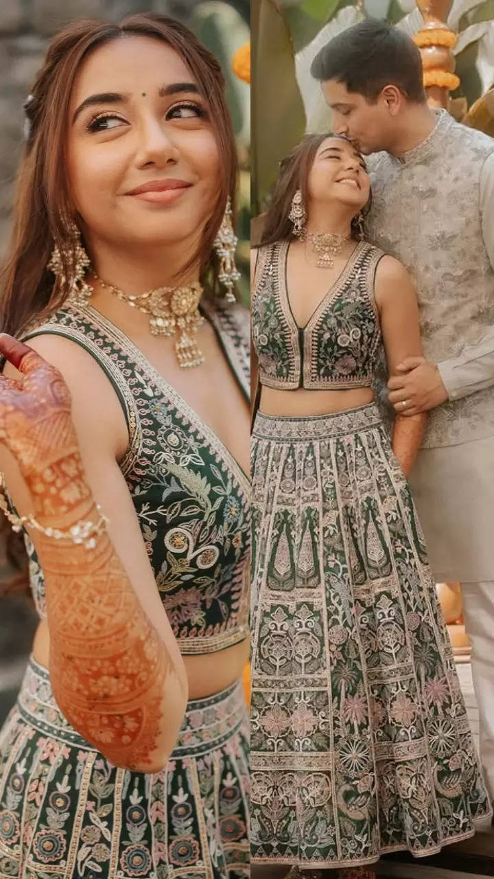 Prajakta Koli's glam pre-wedding ensemble