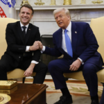 'Hugs, handshakes and Ukraine tension': Donald Trump, Emmanuel Macron rekindle bromance at White House