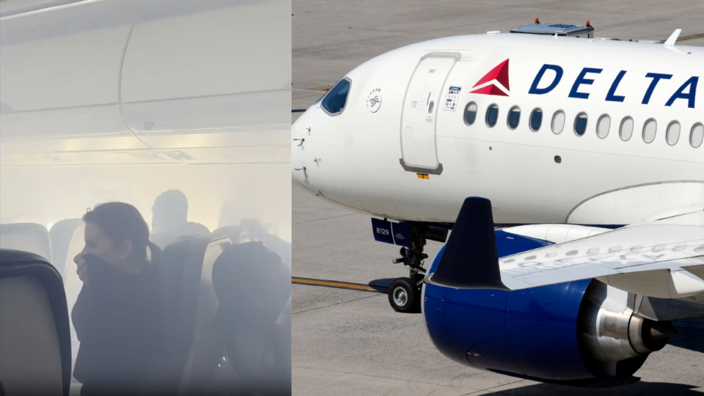 Delta flight makes emergency landing, passengers evacuated as smoke fills cabin