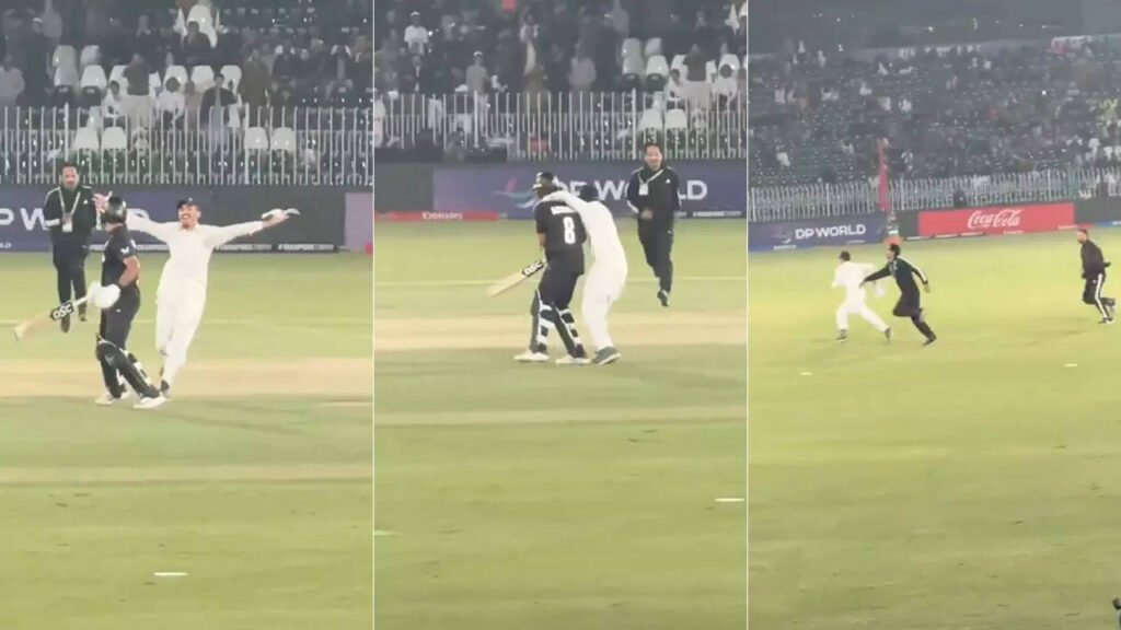 Pitch invader, who hugged Rachin, arrested and banned in Pakistan