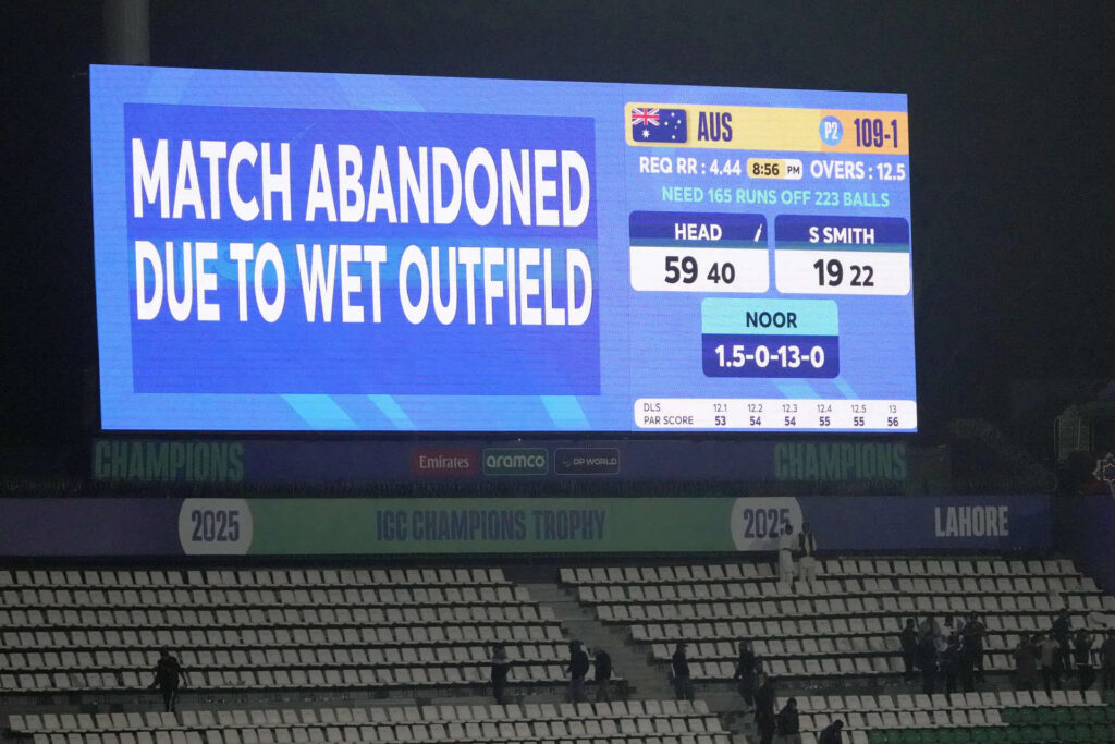 Washout secures Australia's spot in Champions Trophy semi-final