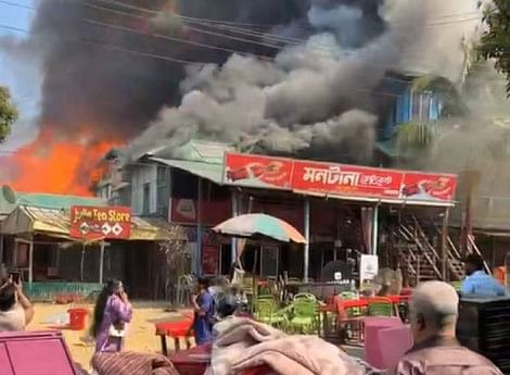 Fire breaks out at Sajek Valley resorts