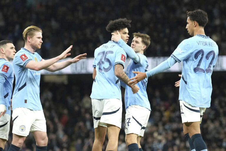 Manchester City survive Plymouth scare to reach FA Cup quarter-finals