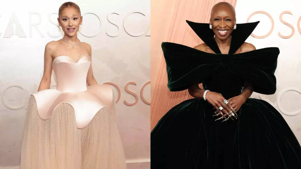 Wicked-inspired glamour at 2025 Oscars red carpet